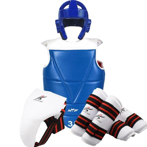 Taekwondo – casque de protection du corps Jockstrap, équipement de karaté WTF, poitrine, bras, jambe, tibia, hommes, femmes, enfants, équipement d'entraînement ► Photo 1/1