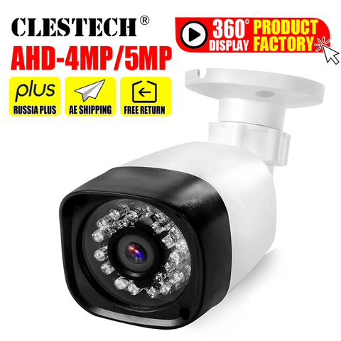 Mini caméra de vidéosurveillance AHD, 5mp, 4mp, 3mp, 1080P, FULL Digital HD SONY-IMX326, 5mp, extérieur, étanche, vision nocturne IR, avec des balles ► Photo 1/6