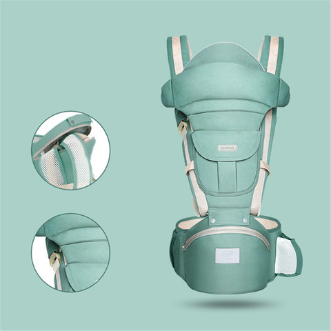 Porte-bébé ergonomique respirant Portable infantile écharpe porte-bébé kangourou Hipseat tas bébé fronde bébé voyage 0-36 mois ► Photo 1/6