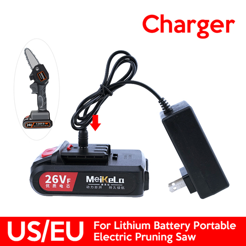 Chargeur pour batterie au Lithium 24V Portable élagage électrique scie scies électriques rechargeables travail du bois par nous/ue ► Photo 1/6