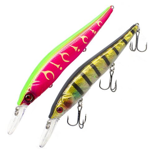 FOVONON flottant vairon Wobbler 14cm/15.5g leurre de pêche appâts Jerkbait appât perche Pesca Wobblers leurres de pêche ► Photo 1/6