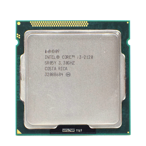 Processeur Intel Core i3 2120, 3.3GHz, 3 mo de Cache, double cœur, 1155 W, pour ordinateur de bureau ► Photo 1/2