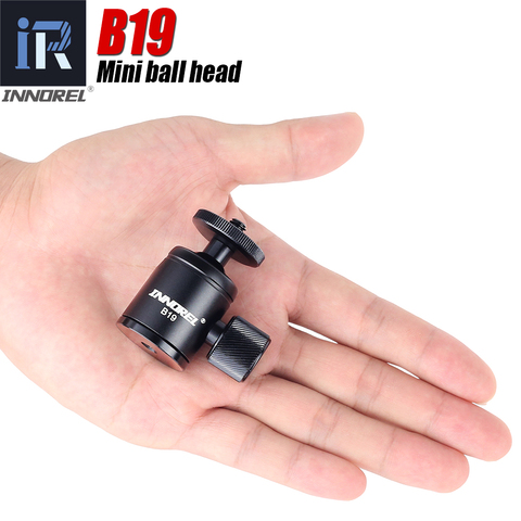 B19 mini rotule pour trépied de téléphone portable smartphone Trépied En alliage D'aluminium tête pour le bâton de selfie caméra léger ► Photo 1/6