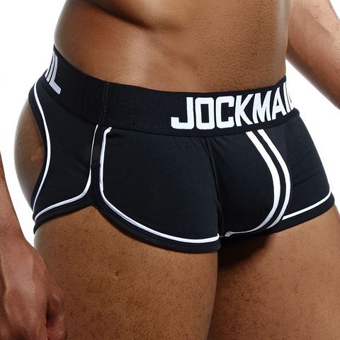 JOCKMAIL Gay Boxer sous-vêtements pour Homme dos nu Jockstrap String Homme Slip Sexy érotique Homens hommes tongs et G cordes Cueca ► Photo 1/6