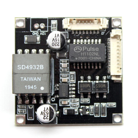 Entrée 44-57 V 38*38mm cctv caméra ip poe module PCB conseil sortie DC 12 V pour caméra ip ► Photo 1/5