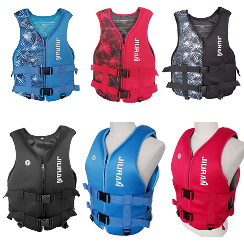 Gilet de sauvetage en néoprène pour enfants et adultes, sécurité en eau, pêche, kayak, bateau, natation, surf, dérive ► Photo 1/6