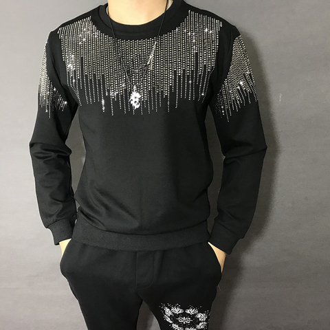 Sweat à capuche pour Homme, Streetwear, Hip Hop, ample, décontracté, brillant, automne ► Photo 1/5