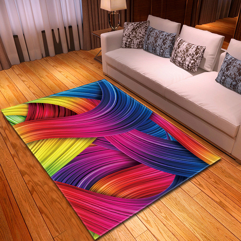 Tapis de salon moderne 3D pour enfants | Grand tapis de décoration de sol pour chambre d'enfants, tapis de chevet pour couloir de maison et chambre ► Photo 1/6