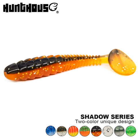 Hunthouse – Leurre Keitech en Silicone souple et brillant, appât artificiel idéal pour la pêche au bar ou au sandre, wobbler, 5 pièces/lot ► Photo 1/6