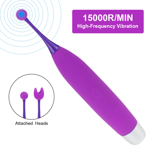 Vibromasseur clitoridien puissant 10 Modes de Vibration G Spot orgasme Sex Toy pour les femmes Vibrations précises haute fréquence érotique ► Photo 1/6