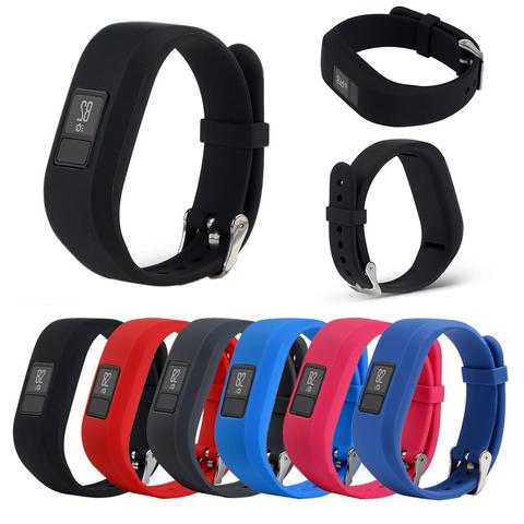 Pour Garmin Vivofit 3 Garmin JR montre intelligente pour enfant remplacement souple Silicone Bracelet Bracelet Bracelet avec boucle en métal ► Photo 1/6