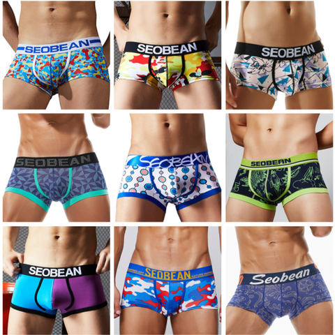 29 Styles imprimer sous-vêtements hommes hommes Boxer coton Sexy U Bulge Gay hommes sous-vêtements boxeurs Shorts homme Cueca troncs marque qualité ► Photo 1/6