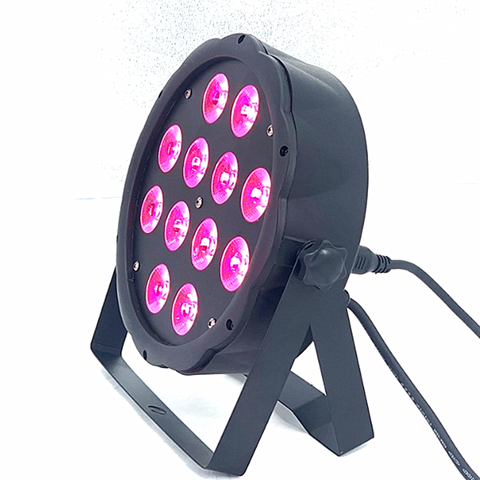 LED plat SlimPar RGBWA UV lumière 6in1 LED DJ lavage lumière étape dmx lumière led lumière par 7x12W 12x18W ► Photo 1/6