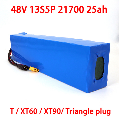 Batterie triangulaire pour vélo et trottinette électrique 13S5P 21700 W, 48V, 25ah, 5000mAh, 500 ► Photo 1/5