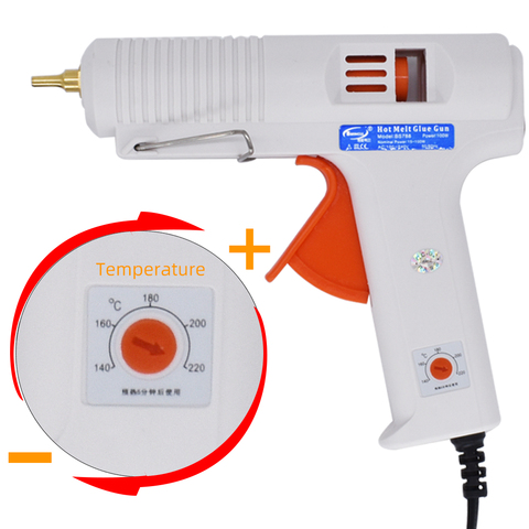 Baysense store – pistolet à colle thermofusible, 150W, avec réglage de la température, thermorétractable, pour sol électrique, bâtons en Silicone de 11MM ► Photo 1/6