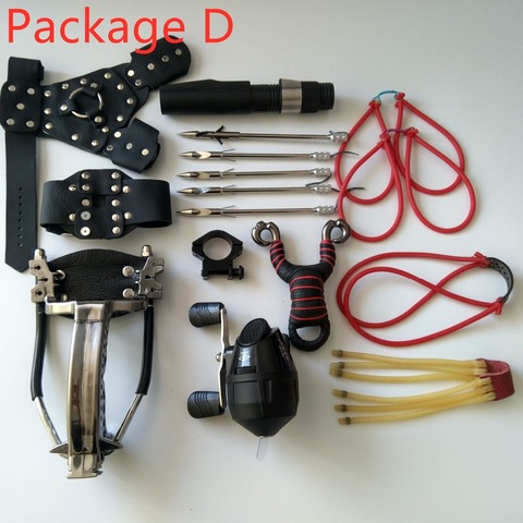 Puissant Chasse Slingshot Avec Tube Élastique PU En Cuir Catapult Professionnel Tactique En Plastique Pocket Sling Tir Balle ► Photo 1/6
