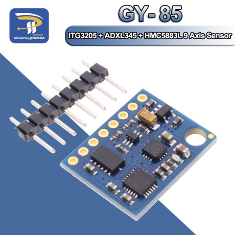 GY-85 BMP085 Modules de capteur Module de capteur 3 V-5 V 9 axes (ITG3205 + ADXL345 + HMC5883L), capteur IMU 6DOF 9DOF ► Photo 1/6