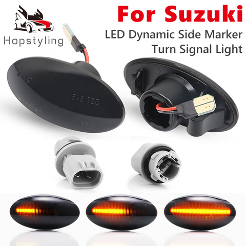 Marqueur de Signal lumineux latéral LED dynamique, pour Suzuki Grand Vitara Swift MZ EZ FZ Jimny Splas APV Arena Alto SX4 s-cross XL7 ► Photo 1/6