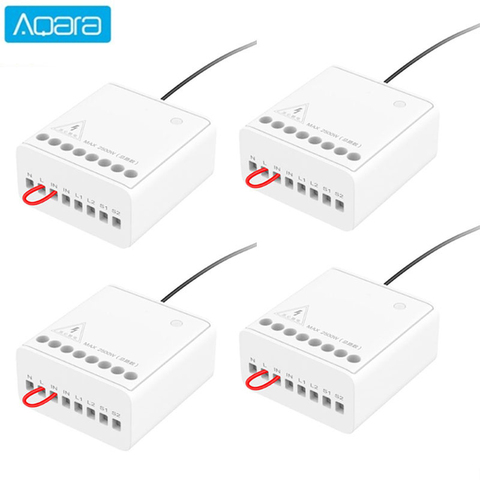 Aqara – module de contrôle bidirectionnel sans fil, contrôleur de relais à 2 canaux, fonctionne avec Xiaomi Mijia smart home APP mi home kit, Original ► Photo 1/6