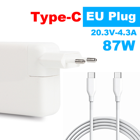 Chargeur type-c, adaptateur d'alimentation 87W USB-C, pour dernière Macbook pro, 15 