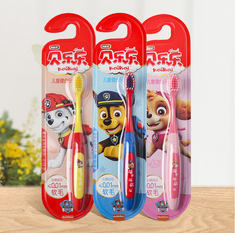 PAW Patrol-brosse à dents pour enfants, authentique, brosse à dents Portable, tendance, chase marshall skye, antidérapant, jouet pour enfants, cadeau, nouvelle collection 2022 ► Photo 1/6