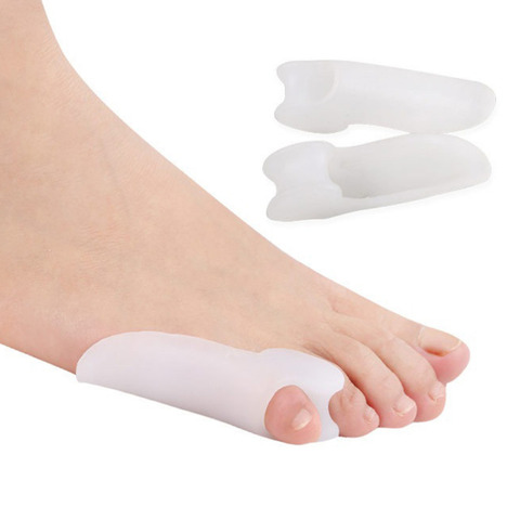 1 paire petit orteil Pinkie pied pouce pour un usage quotidien Hallux Valgus Silicone Correction Gel orteil Bunion garde soin des pieds séparateur d'orteils ► Photo 1/5