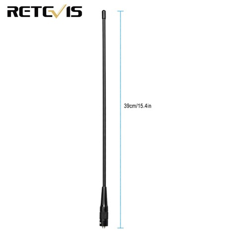 À Gain élevé Retevis RHD-771 SMA-F Talkie-walkie Antenne VHF UHF Double Bande Pour Kenwood Pour Baofeng UV-5R UV-82 Bf-888S H-777 Radio ► Photo 1/6