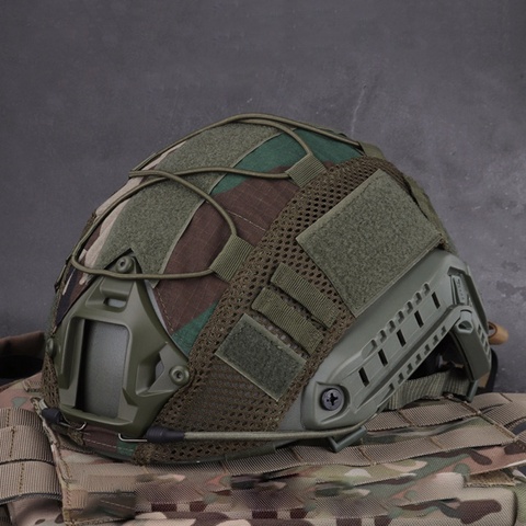 Housse de casque de Sport Airsoft chasse (Combat militaire tactique) housse de casque jeu de guerre CS pour casque rapide de Type Ops-Core PJ/BJ/MH ► Photo 1/6