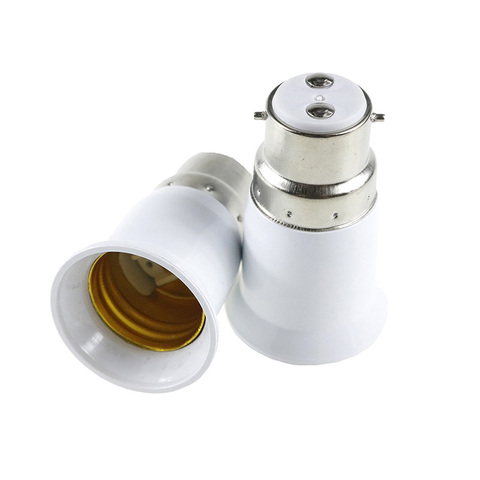 Support de lampe, convertisseurs B22 vers E27 LED, ampoule halogène CFL, adaptateur de lampe, Bases de lampe, Anti-combustion et vieillissement, 1 pièce ► Photo 1/6