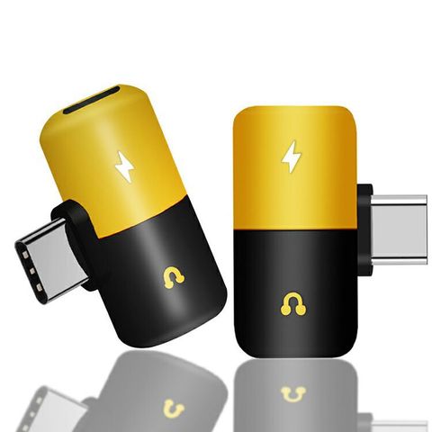 1 pièces 2 en 1 Type C à 3.5mm prise pour écouteurs adaptateur aux chargeur convertisseur de câble Audio séparateur de USB Type C accessoires pour écouteurs ► Photo 1/6