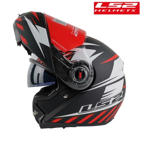 Casque de moto rabattable pour moto, Original, double visière, pour hommes et femmes, modulaire, LS2 FF370, avec bouclier solaire intérieur ► Photo 1/6