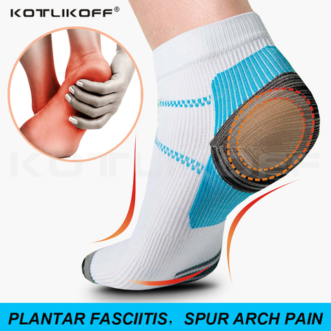 Chaussettes de Compression du pied, bonne qualité, 1 paire, pour fasciite plantaire ► Photo 1/6