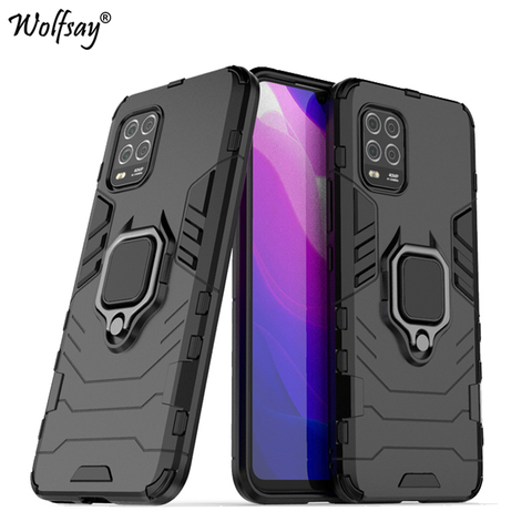 Pour Xiao mi mi 10 Lite 5G étui armure support d'aspiration magnétique couverture complète pour Xiao mi 10 Lite étui pour Xiao mi 10T Pro 10TLite ► Photo 1/6