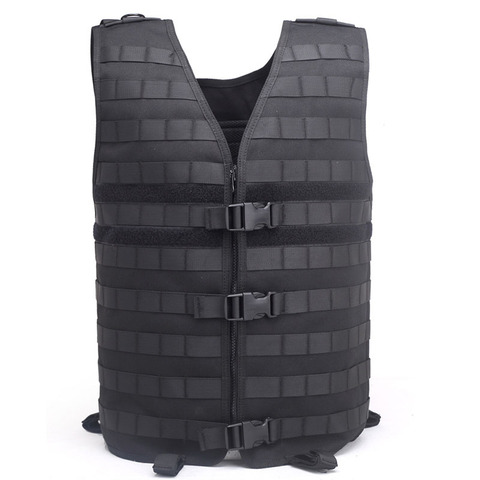 Gilet tactique Molle militaire Swat utilitaire Airsoft, gilet de sport de plein air pour CS, équipement de pêche et de chasse réglable ► Photo 1/6