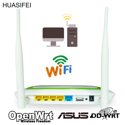 Pas cher 802.11n 300Mbps sans fil WiFi routeur MT7620N jeu de puces Openwrt Firmware Point d'accès avec 2 antennes externes amovibles ► Photo 1/6