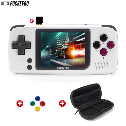 Console de jeu, PocketGo, Console de jeu vidéo rétro portable, 2.4 pouces écran portable enfants joueurs de jeu avec carte mémoire ► Photo 1/6