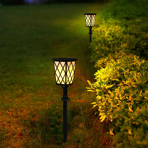 Lumière de jardin solaire scintillement flammes Torches lumières crépuscule à l'aube Auto On/Off lampe de sécurité pour Patio allée mur ► Photo 1/6