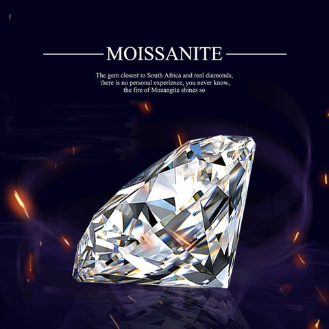 100% vraies pierres précieuses en vrac Moissanite diamant laboratoire cultivé G couleur 0.1ct à 5ct excellente coupe avec certificat GRA usine en gros ► Photo 1/6