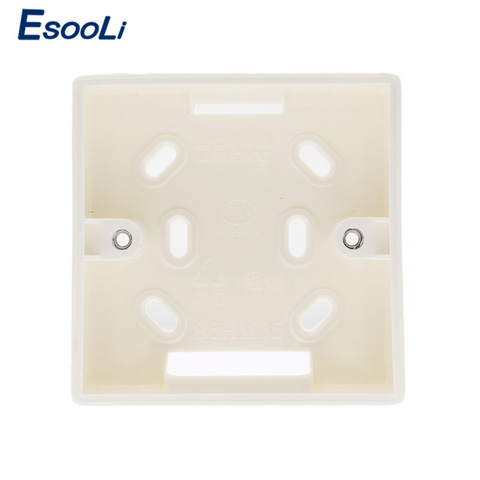 EsooLi-boîte de jonction épaisse en PVC 86X86, Cassette pour montage externe, boîtier uitable pour 86 interrupteurs et prises standard ► Photo 1/5