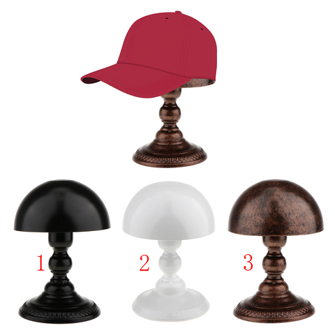 Rétro métal autoportant chapeau perruque présentoir sport casquettes support de rangement ► Photo 1/6