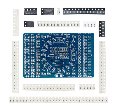 Tableau de pratique de soudage rotatif, combinaison électronique, SMD NE555, CD4017 ► Photo 1/2