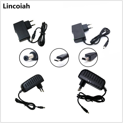 Adaptateur d'alimentation universel, Mini USB, 110-240V DC 5V 6V 8V 9V 10V 12V 15V 0,5a 1A 2A, DC 5.5x2.1mm ► Photo 1/1