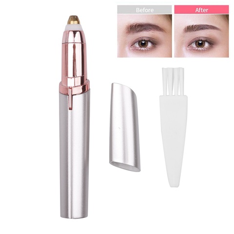 Tondeuse à sourcils électrique, stylo épilateur, sans douleur, rasoir pour femmes, Mini outil de maquillage Portable ► Photo 1/6