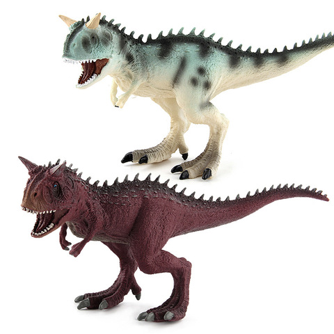 Grand jouet de Simulation de dinosaure du jurassique Carnotaurus, en plastique PVC souple, peint à la main, modèle Animal, jouets pour enfants, cadeau de noël ► Photo 1/6