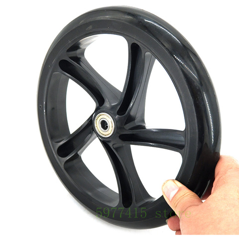 Roue de Scooter 200 mm PU haute qualité épaisseur de la roue 30 mm trou de roulement 8mm ► Photo 1/6