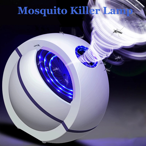 Lampe de tueur de moustique alimentée par USB électrique anti moustique lampara antimoustiques 360 ° insecte tueur Bug Zapper moustique piège lumière ► Photo 1/6