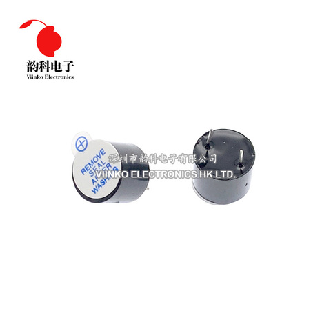10 pièces 5v Buzzer actif magnétique longue continue bip tonalité 12*9.5mm intégré ► Photo 1/1