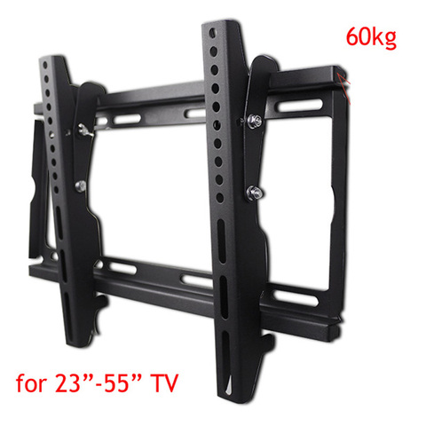 Support mural de télévision en métal, 23, 30, 40, 55 pouces, 50 pouces, 60kg, vesa, PTB-605SH x 400, panneau LCD, inclinable vers le haut et vers le bas, 15 supports, 400 ► Photo 1/4