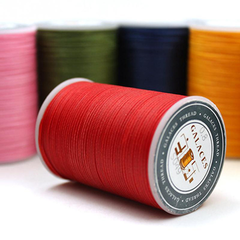 Fil ciré en Polyester pour couture faite à la main 90M 0.8mm, lignes plates de cire, outil de bricolage ► Photo 1/6