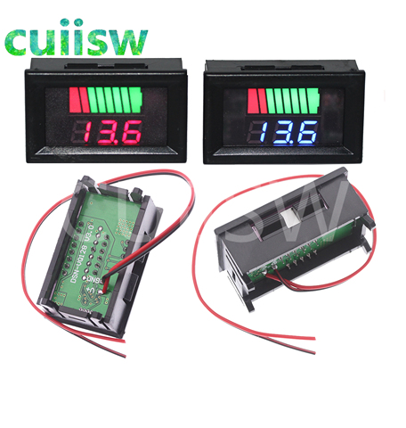 Indicateur numérique étanche de capacité de batterie au plomb, 12V-60V 72V 84V, rouge acide, indicateur LED de niveau de Charge, voltmètre testeur ► Photo 1/6